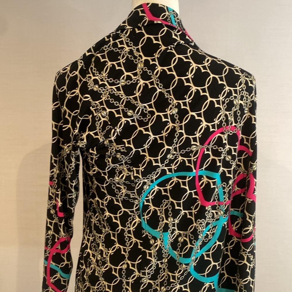 Chic Chain Print Jacket - Picture 6 of 6
